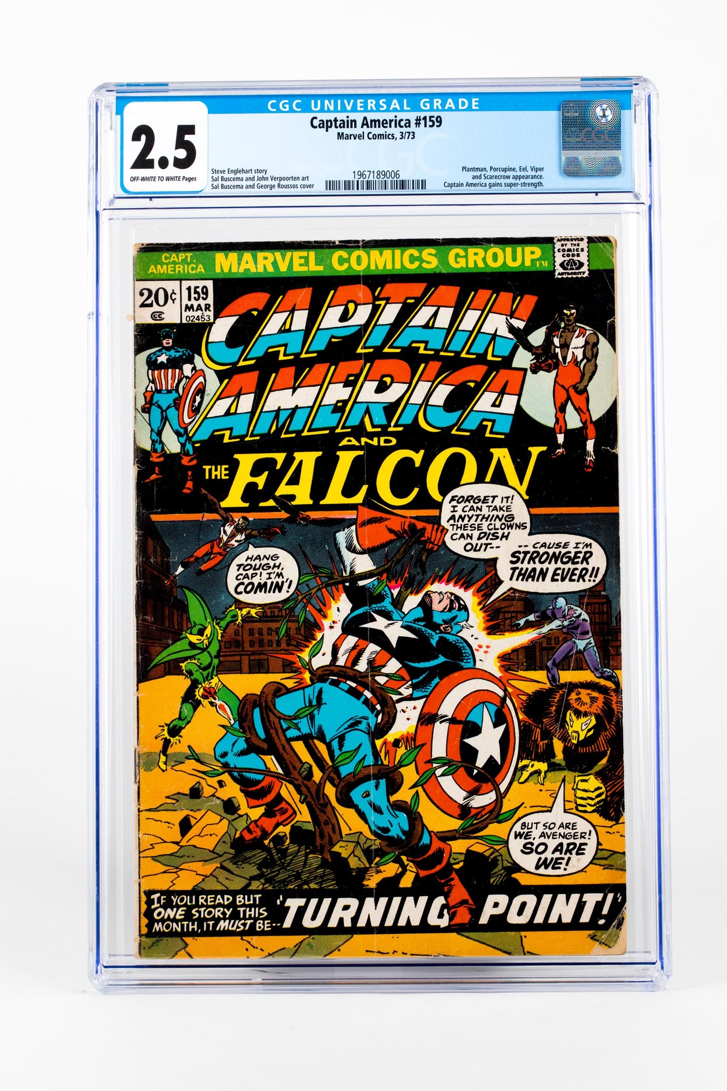 Captain America #159 Plantman, Porcupine, Eel, Viper & Scarecrow App.