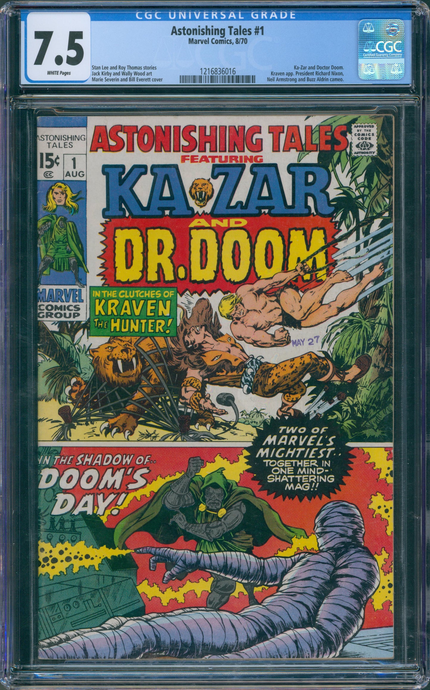 Astonishing Tales #1 Nixon,Armstrong and Aldrin Cameo. Kraven App.