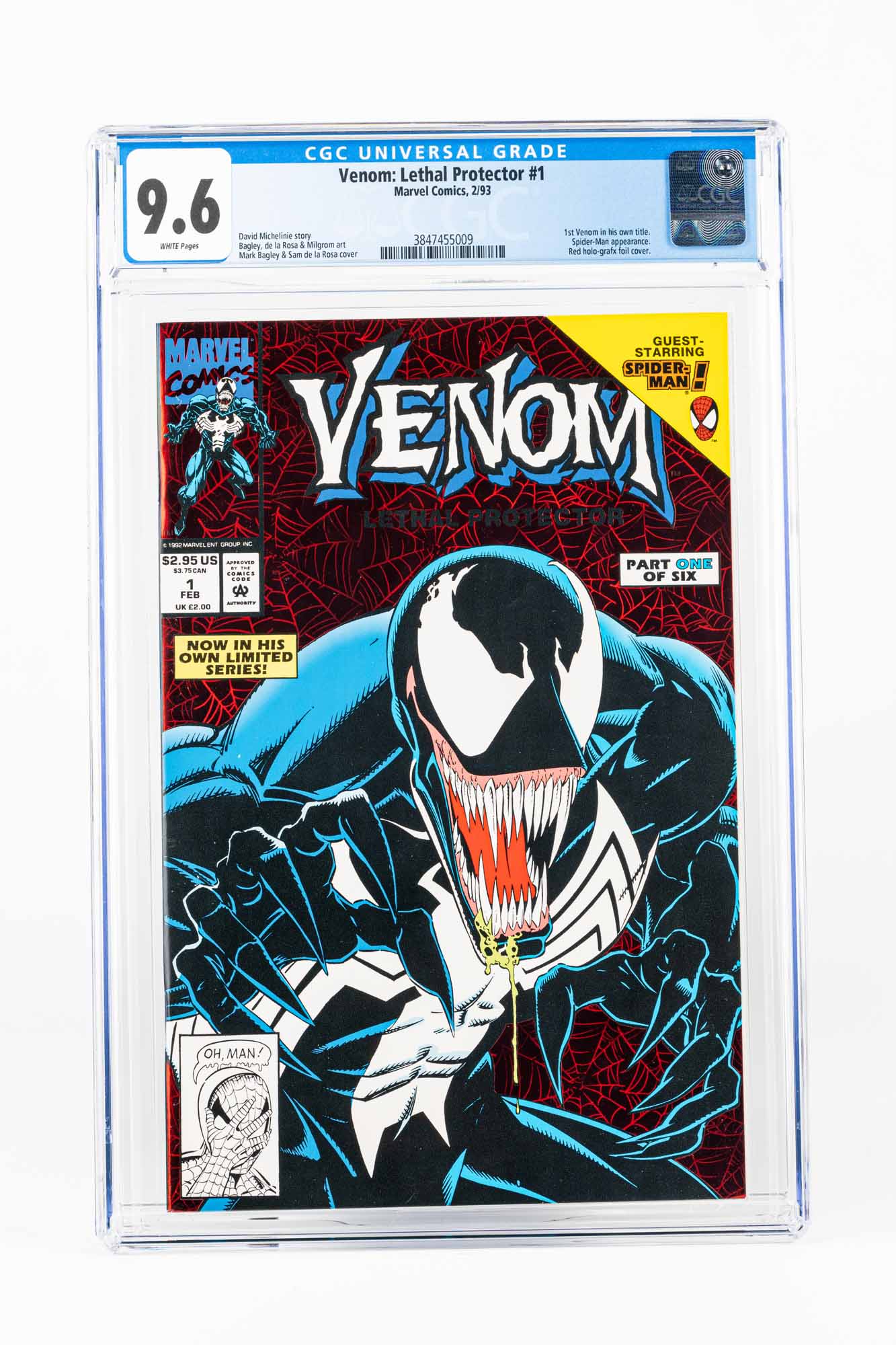 Venom: lethal Protector #1 1st Venom Standalone Title, Red Holo Foil Cover