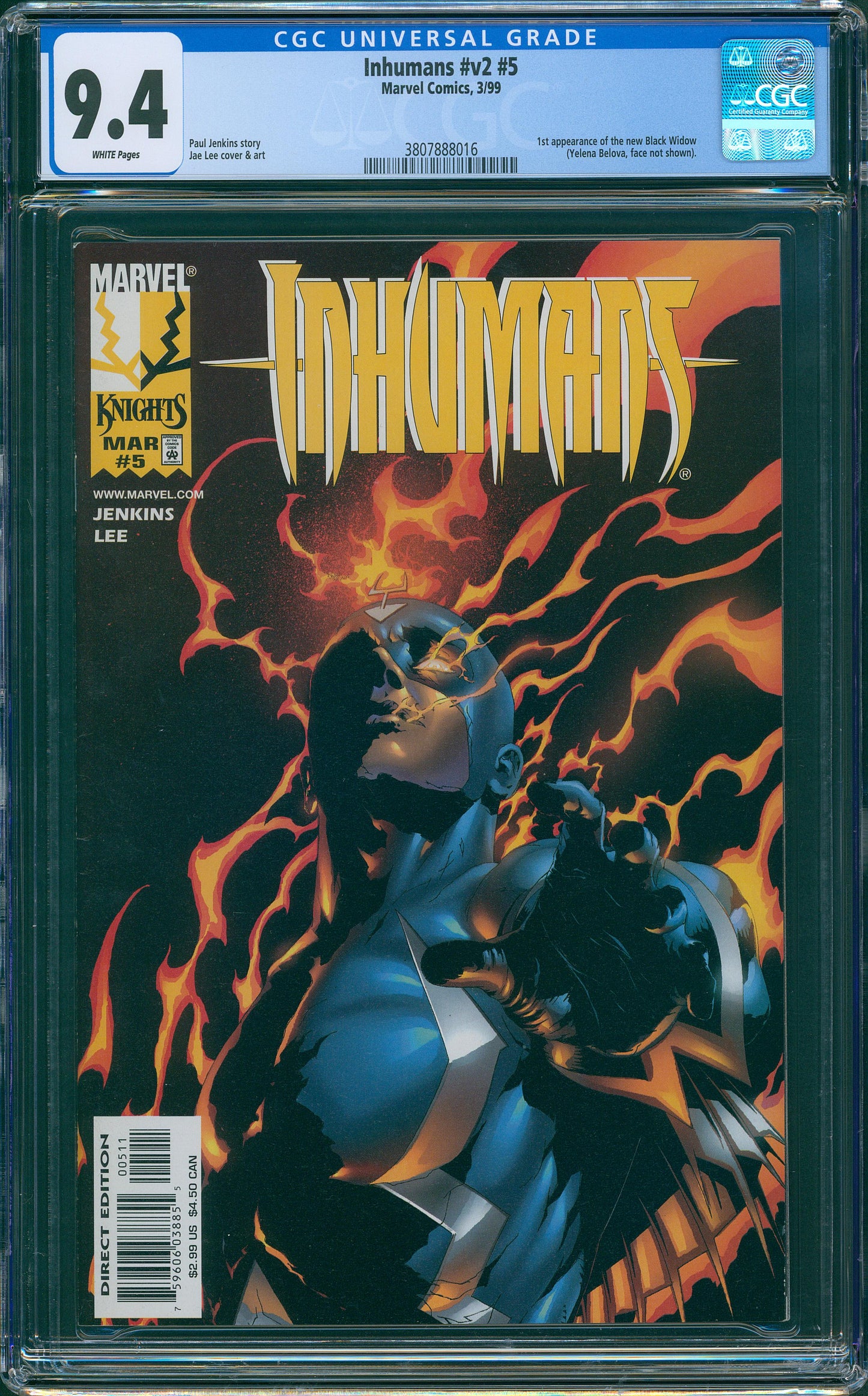 Inhumans #v2 #5 1st App. of New Black Widow. Jae Lee Cover & Art