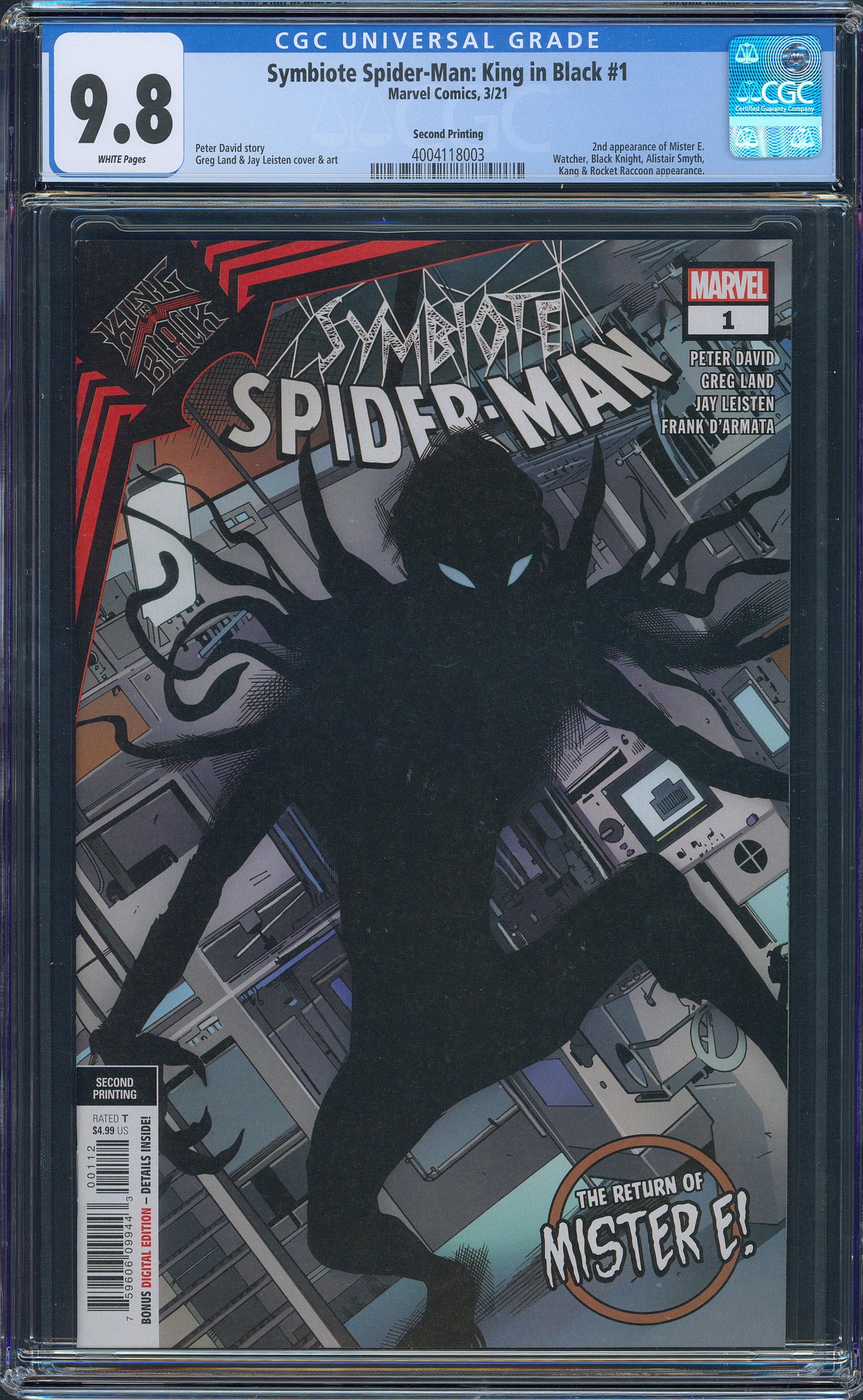 Symbiote Spiderman: King In Black #1 (Second Printing)