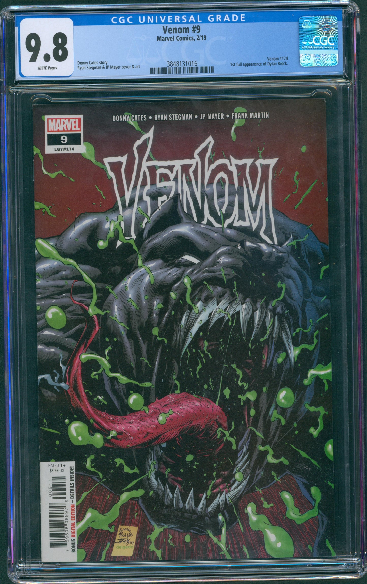 Venom #9 1st Full App. of Dylan Brock. Stegman & Mayer Cover & Art