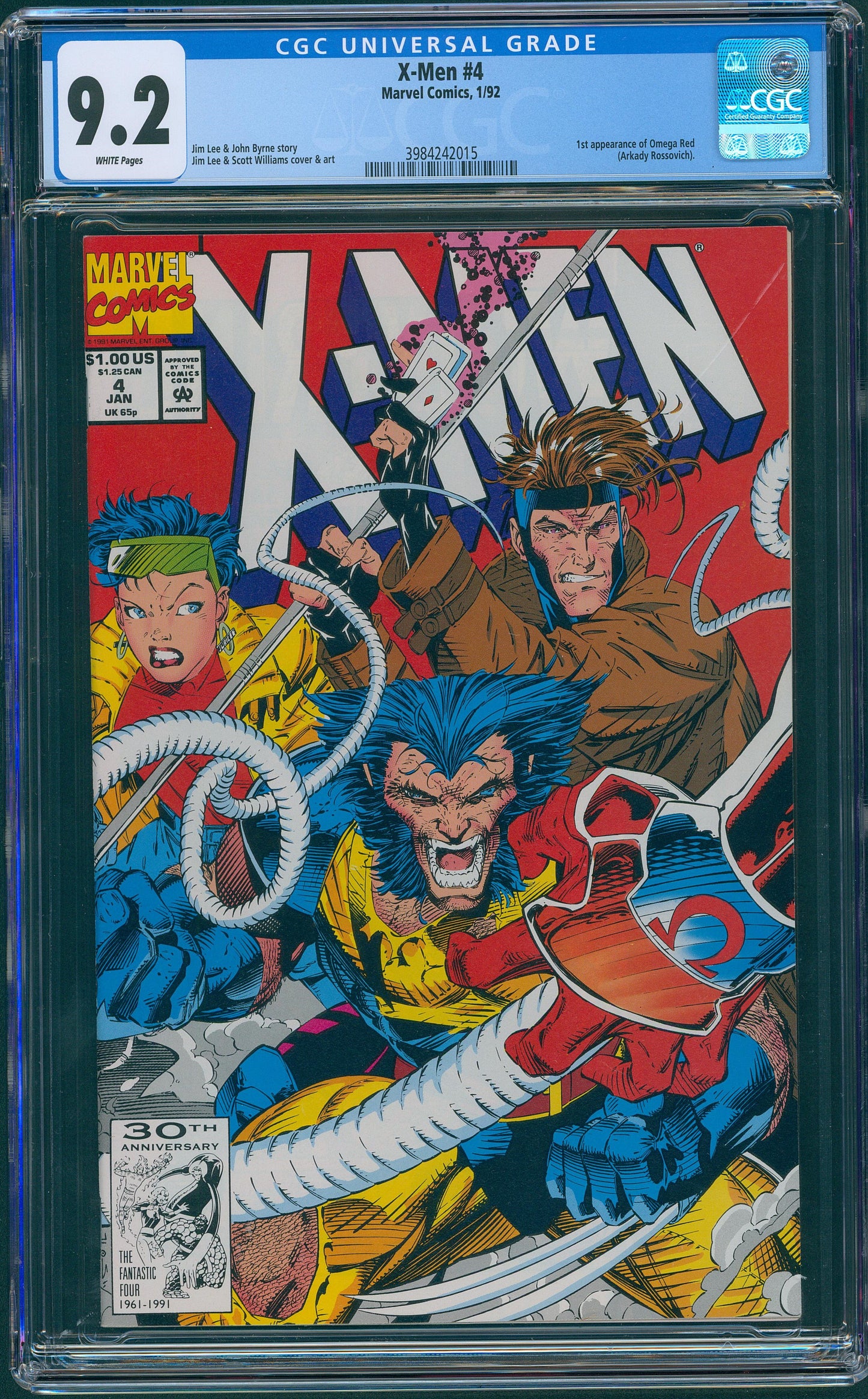 X-Men #4 1st App. of Omega Red