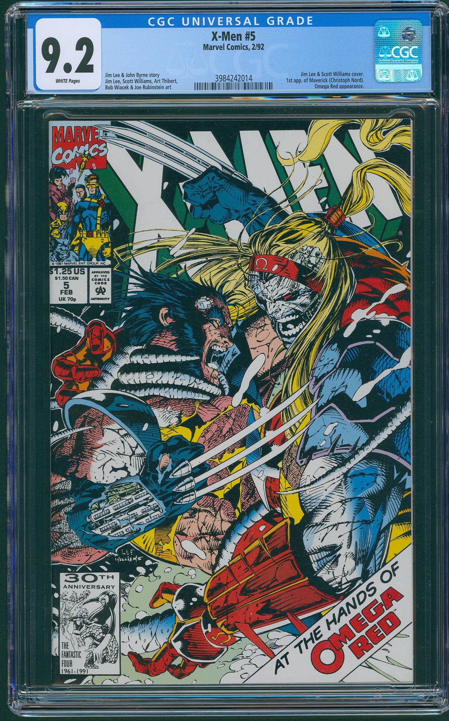 X-Men #5 1st App. of Maverick, Omega Red App.