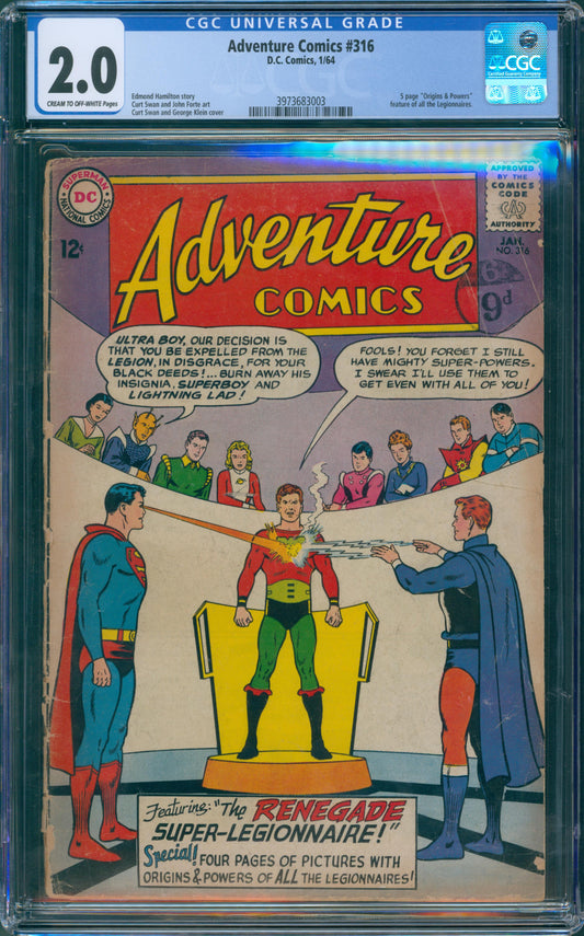 Adventure Comics #316  Special Feature: "The Origins and Powers of the Legion of Super-Heroes!"
