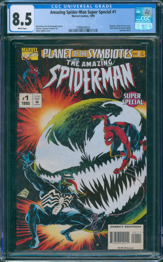 Amazing Spider-Man Super Special #1 Silver Ink on Cover, Steve Lightie Cover