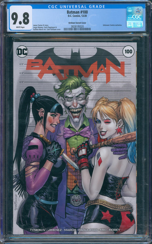 Batman #100 Kirkham Variant Cover