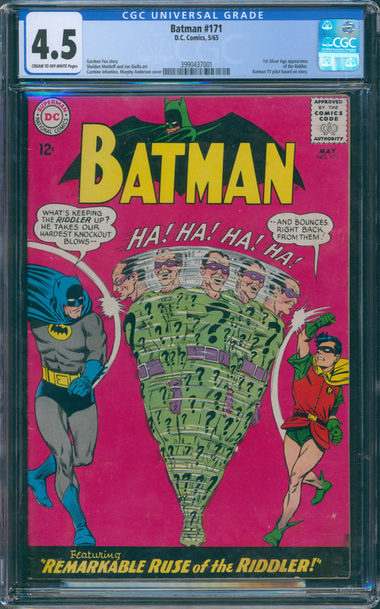 Batman #171 1st Silver Age Appearance of the Riddler. Infantino & Anderson Cover