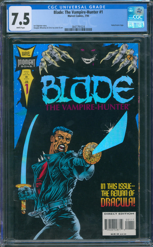 Blade: The Vampire Hunter #1 Holochrome Logo